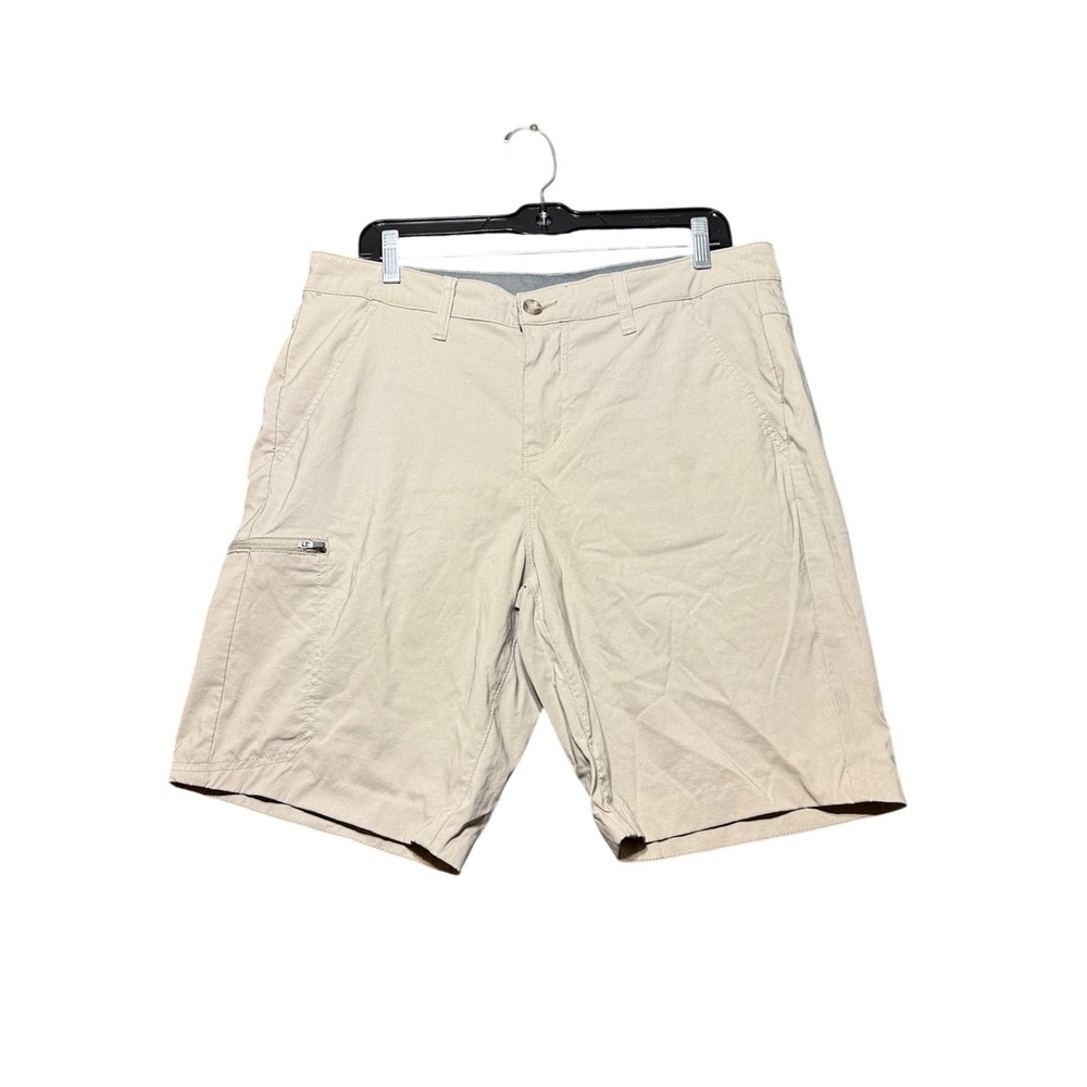 Eddie Bauer Shorts Mens 34 Tan Outdoor Hiking Stretch Cargo EM125H331P